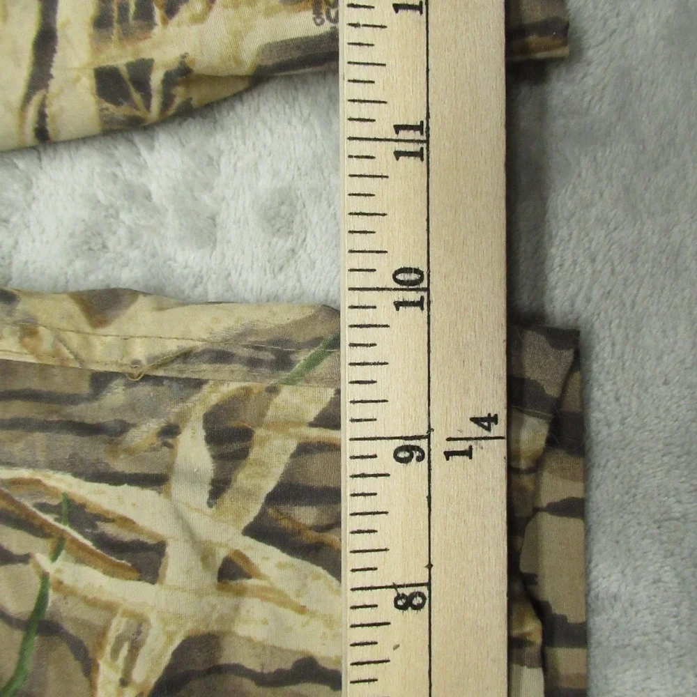 Mossy Oak Pants Mens Medium Camo Waterproof Elastic Nylon Waterfowl Hunt 26x30‎